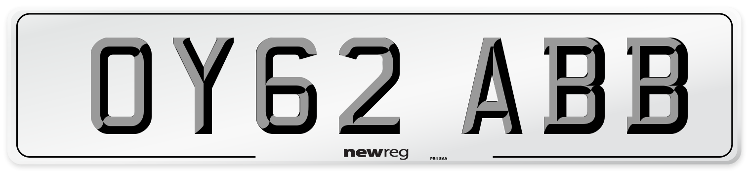 OY62 ABB Number Plate from New Reg